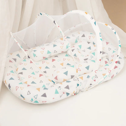 Multi-Function Travel Baby Nest Portable Baby Bed Crib Foldable Babynest Bassinet Infant Sleeping Children's Bed with Mosquito