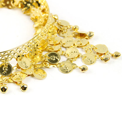 Women Belly Dance Accessories Costume Dancing Coin Sequins Hair Band Headbands