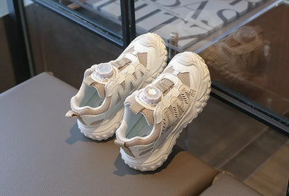 Fashionable Girls Sports Shoes Spring New Boys Shoe Soft Soled Kids Mesh Shoes Anti Slip Girl Casual Shoes Simple Child Shoe