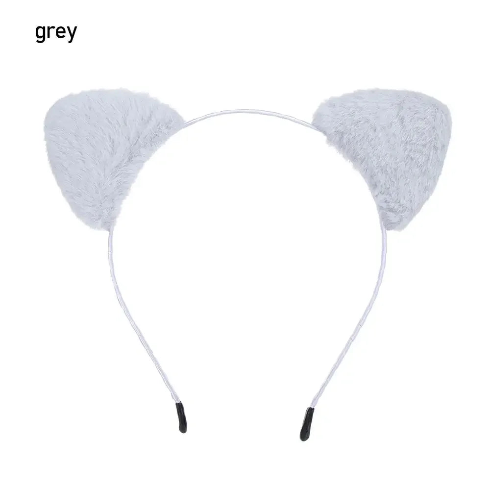 Cute Lace Cat Ears Headband Fancy Dress Hairband Women Girls Cosplay Headwear Masquerade Anime Costume Party