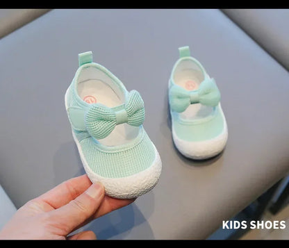 Kids Shoes  Baby Girl Walking Shoes with Breathable and Non Slip Mesh Bow Princess Shoes with Non Slip Soft Soles