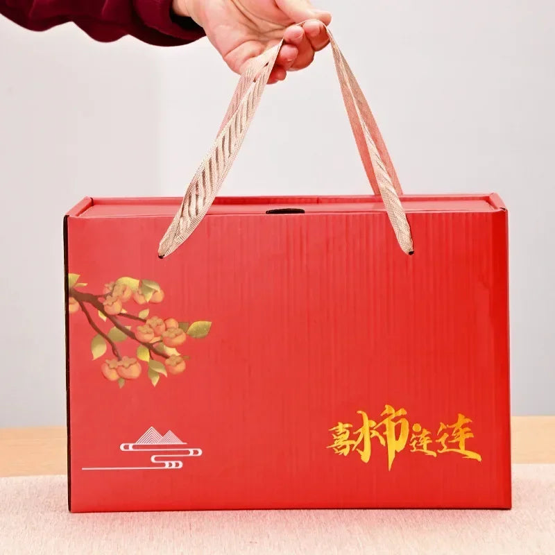 Auspicious Red Ceramic Tea Set Gift Box - Chinese New Year Wedding Corporate Gifts, Good Fortune Design Teapot & Cups