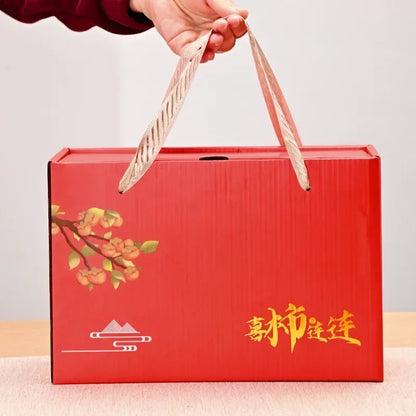 Auspicious Red Ceramic Tea Set Gift Box - Chinese New Year Wedding Corporate Gifts, Good Fortune Design Teapot & Cups