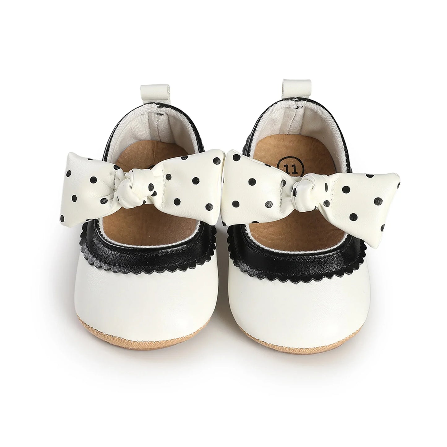 Lioraitiin Toddler Baby Girls Princess Shoes Soft Bow Non-slip Bottom First Walker Shoes Shoes