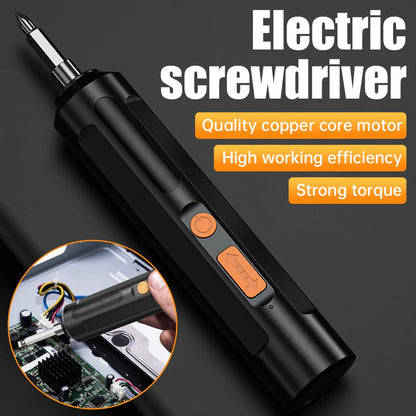 Wirelessly Electric Screwdriver Auto Torque Forward/Reverse Adjustable USB Charge Household Electric Screwdriver Set