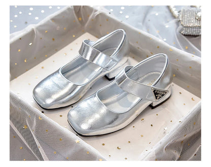 Designer Luxury Children's Elegant Party Leather Shoes Pageant Girls High Heels Wedding Bridesmaids Gala Formal Occasion Shoe