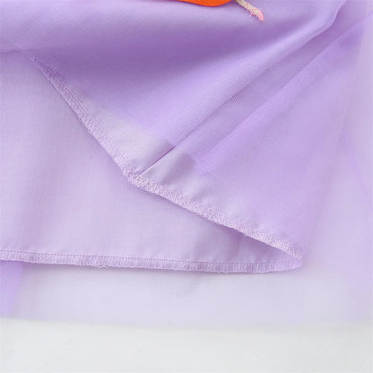 Summer New Design Girls Dress Dancing Girls Embroidery Short Sleeve Kids Vestidos Birthday Party Baby Clothing Wedding Dresses