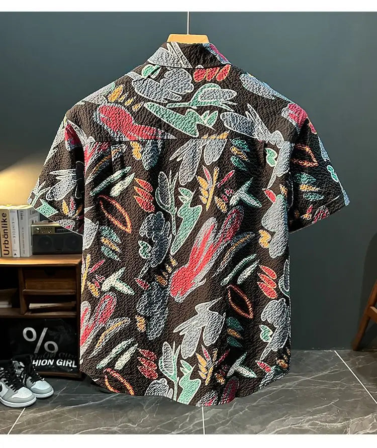 Light Luxury Trendy Men's New Fashionable and Personalized Casual and Versatile Shirt (Available)