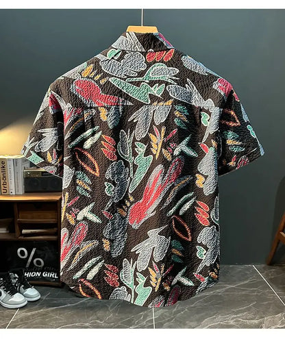Light Luxury Trendy Men's New Fashionable and Personalized Casual and Versatile Shirt (Available)