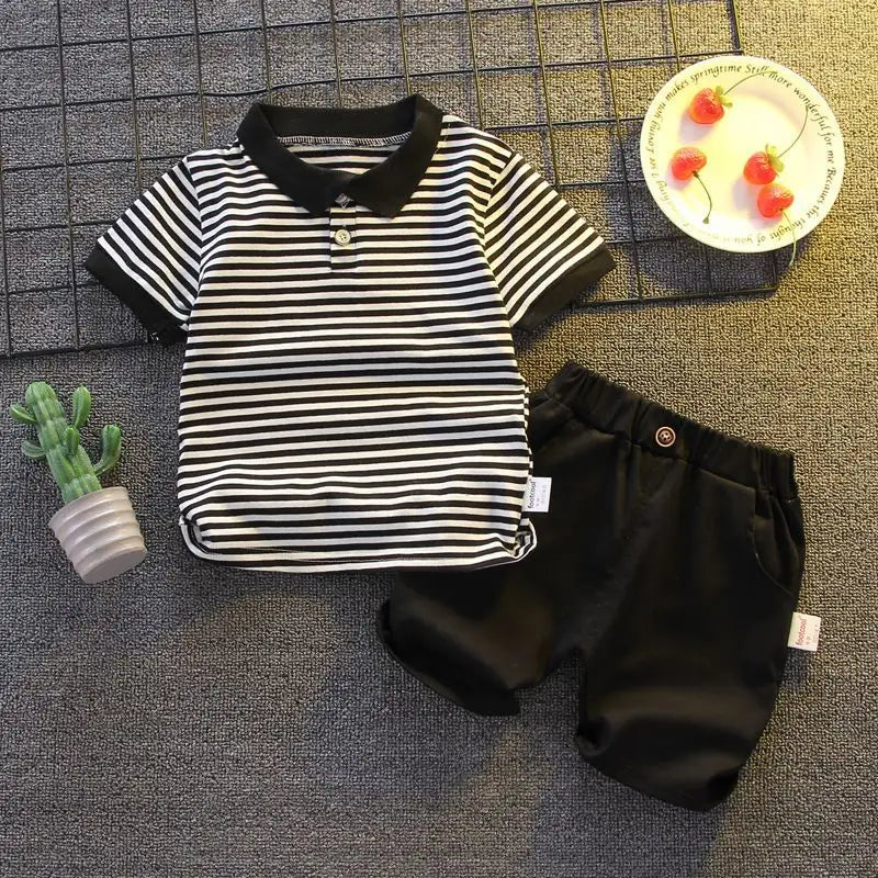 ChildrenBoys T-shirt Shorts Clothing set Kids Clothes Children's Sets  Summer Cotton Short sleeve fashion Suit2PCS