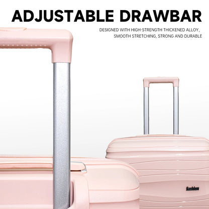 Luggage Trolley Case for Women, 20-Inch Small Carry-On, Double-Layer Explosion-Proof Zipper, Multifunctional Password Box, 2025 New Model