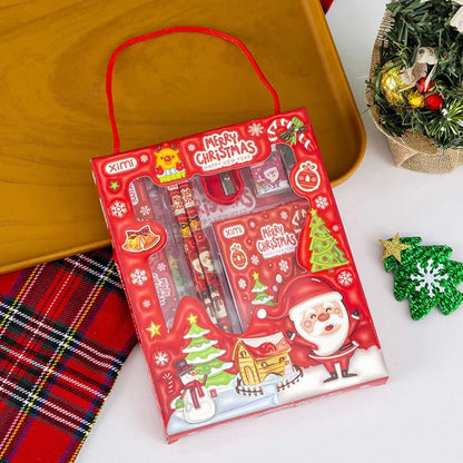 1 Set Cartoon Stationery Set Including Pencil Notebook Ruler Eraser Pencil Sharpener Student School Supplies Stationery Gifts