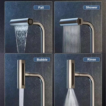 Basin Faucet Kitchen Sink Faucet Stainless Steel Hot and Cold Tap Toilet Water Mixer Tap Bathroom Accessories