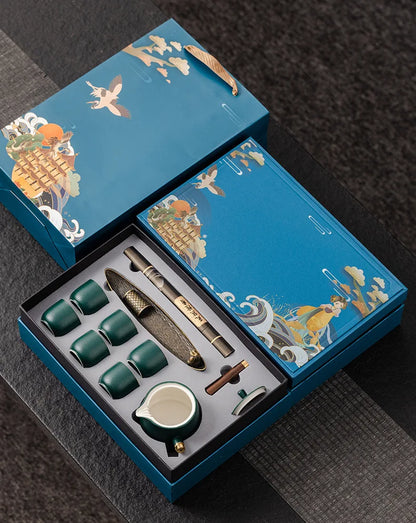 Dragon Year Spring Festival Gift Box National Trend Retro Style Complete Set Cultural and Creative Company Event Business Tea Se