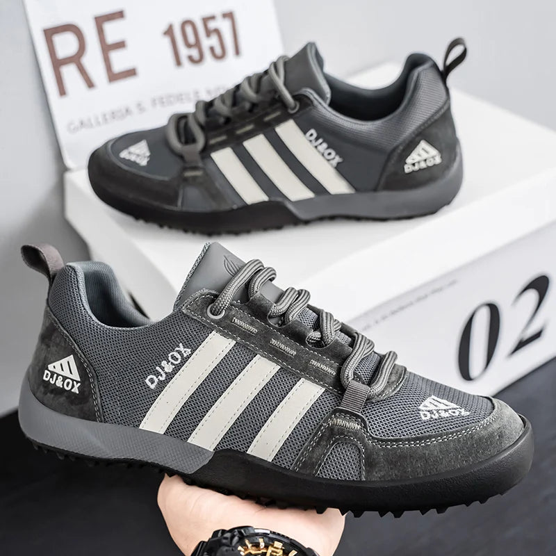 Men's Shoes Fashion Versatile Breathable Board Shoes Thick soled Trendy Casual Shoes ( Available )