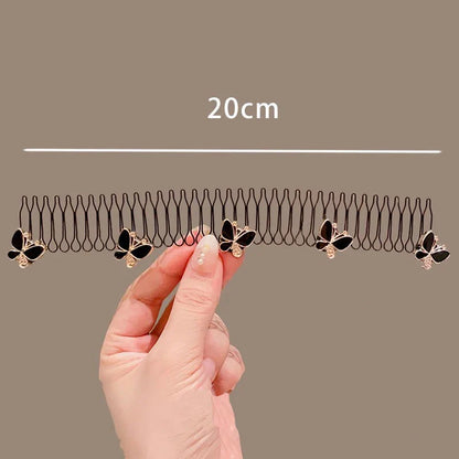 Camellia Hair Comb Invisible Bangs Hair Clip Tidy Artifact Hair pin Girls Hairpin Women Tools Fixed Inser Comb Hair Accessories