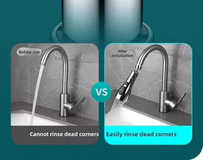 Universal 360° Rotate Kitchen Faucet Extender Aerator Plastic Splash Filter Kitchen Washbasin Faucet Bubbler Nozzle Aerator