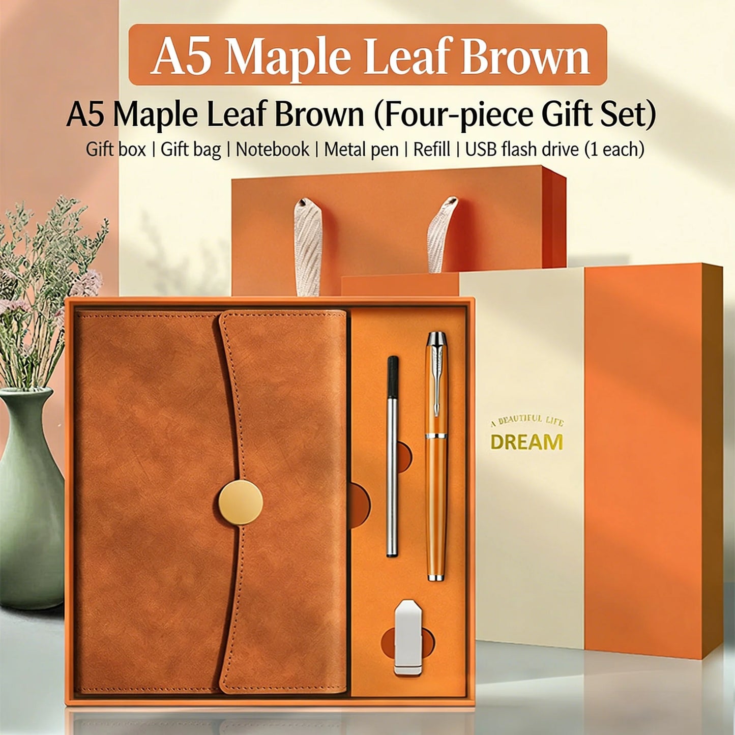 New Product Notebook Gift Box Set Custom Logo Souvenir Business High-end Notepad Gift Box Set Holiday Gift for Friends