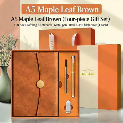 New Product Notebook Gift Box Set Custom Logo Souvenir Business High-end Notepad Gift Box Set Holiday Gift for Friends