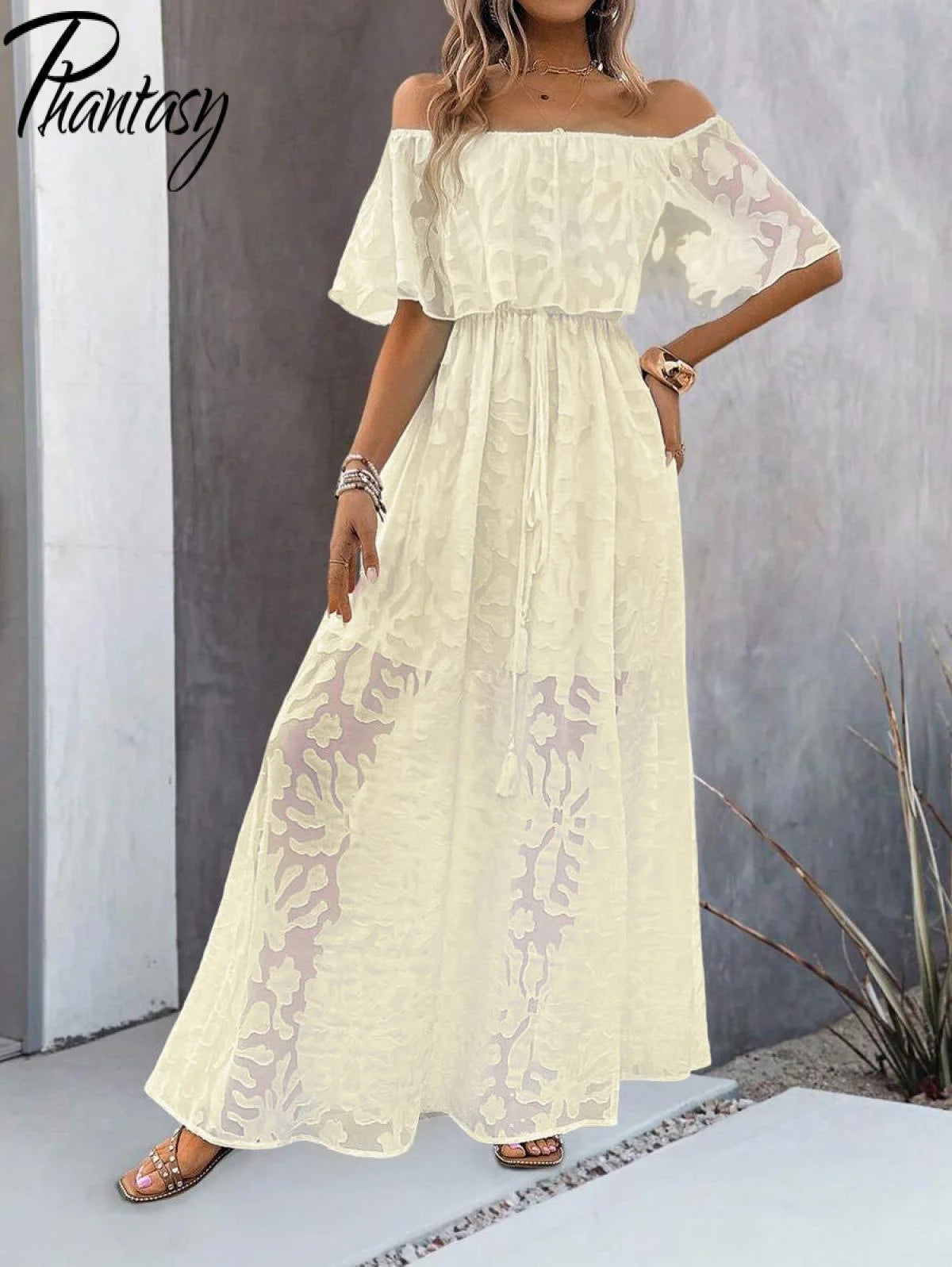 Women's Dresses 2025 Summer White Dress Women Cover-Ups Outfits Boho Hippie Chic Long Maxi Dresses Female Clothes Robe Vestidos