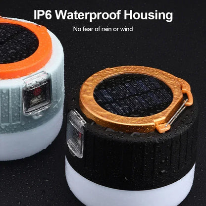 Portable Camping Light Power Bank LED Camping Lanterns Handheld Waterproof Outdoor Tent Light Rechargeable Floodlight Flashlight