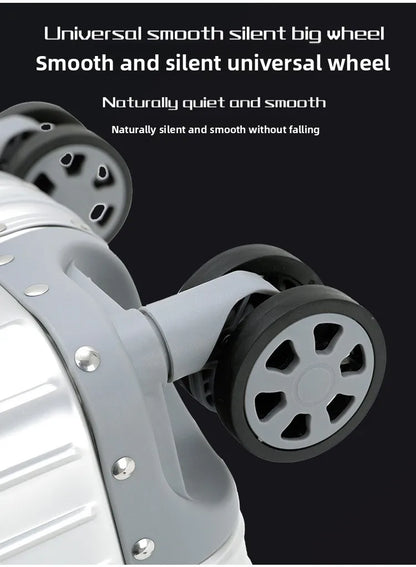 Magnesium Aluminum Alloy Luggage Set, 20" Carry-On & 28" Travel Suitcase with TSA Lock, Lightweight Durable