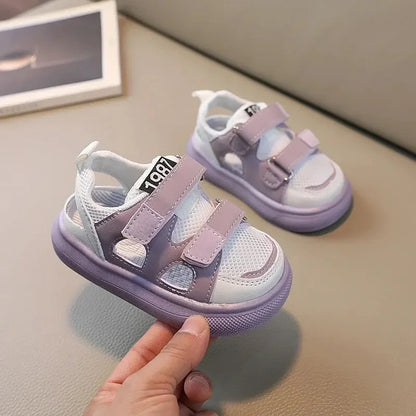 New Summer Breathable Mesh Shoes Children Sport Shoes Boys Girls Hollow Out Skate Cool Fashion Baby Children Sandals