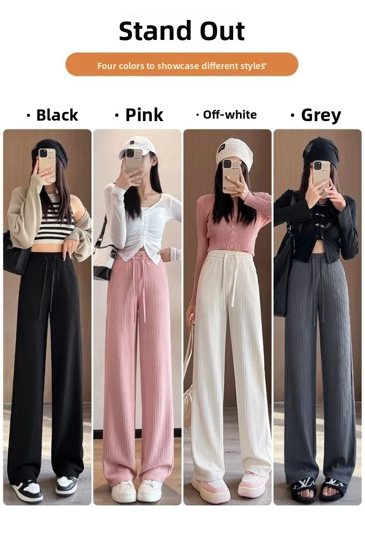Women's Pencil Pants Jogger Sweatpants Thin Material Seven/Nine Points Length Boting Trousers for Spring Season (Available)