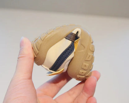 Baby Sneakers Warm Fur Inside Infant Shoes Autumn Winter Little Boys Girls Casual Shoes For Baby Pink, Yellow