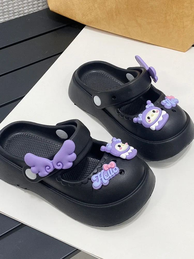 Girls Cute Slippers Summer New Kids Princess Shoes Girls Indoor Outdoor Sandals