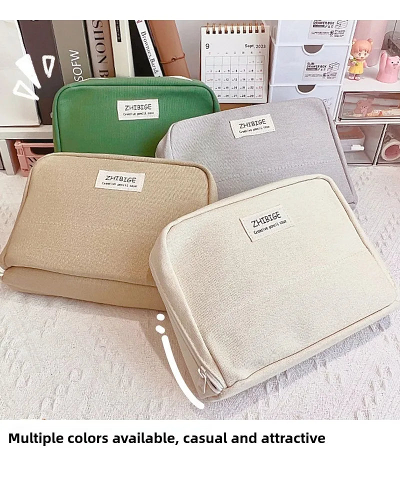 90°opening Multi-layer Pencil Case Student Stationery Storage Artifact Large Capacity Classified and Organized Stationery Bag