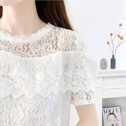 Short 2 Pieces Sets for Women Commuting Skirt White Mature Denim Sleeve Woman Outfit Blue Mini Kawaii Summer Fashion 2025 Full