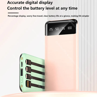 New 50000mAh High-capacity Portable Power Bank for Charging Smartphones and Digital Electronic Devices For Holidays and Travels