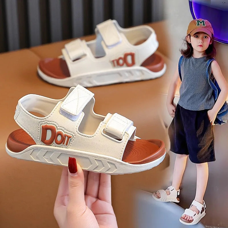 Child sandals new summer fashion open-toe shoes boys girls Lightweight Breathable Casual beach shoes students kids Flat sandals
