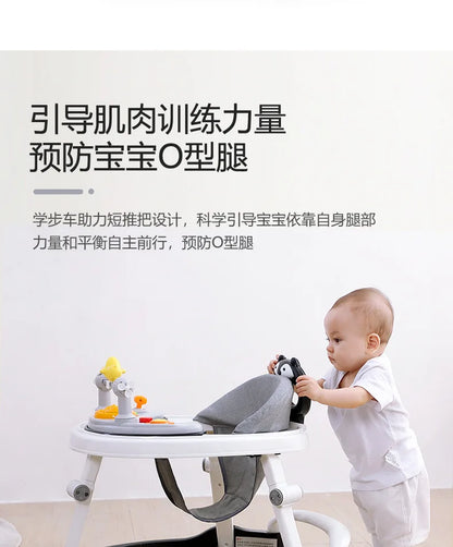 Baby Walker Anti-o-legs Multi-functional Anti-drop Anti-rollover Girl Baby Boy Walking Can Sit on Trolley U-shaped