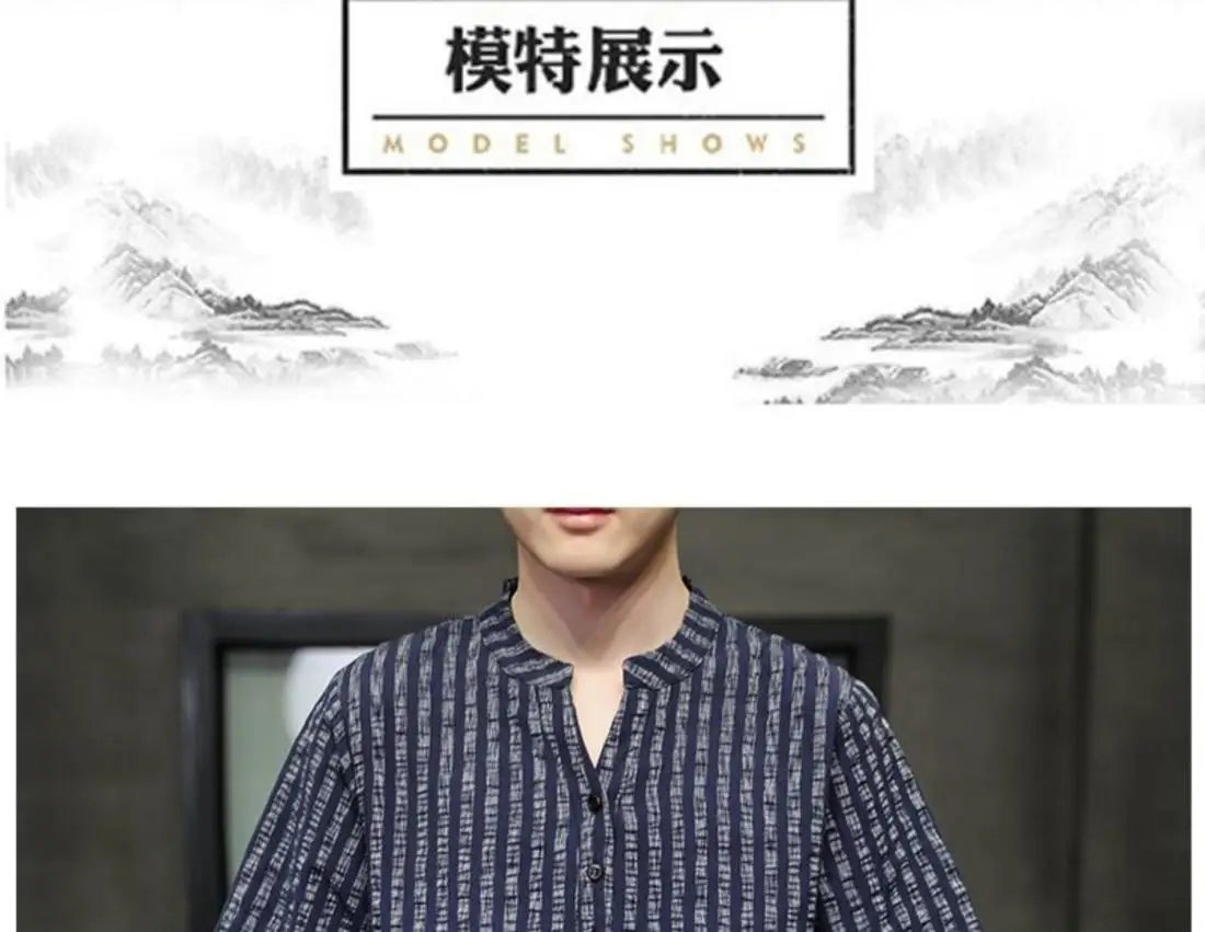 Men's Light Blue Denim Shirt Oversized Short Sleeve Button-Down Casual Top(Available)