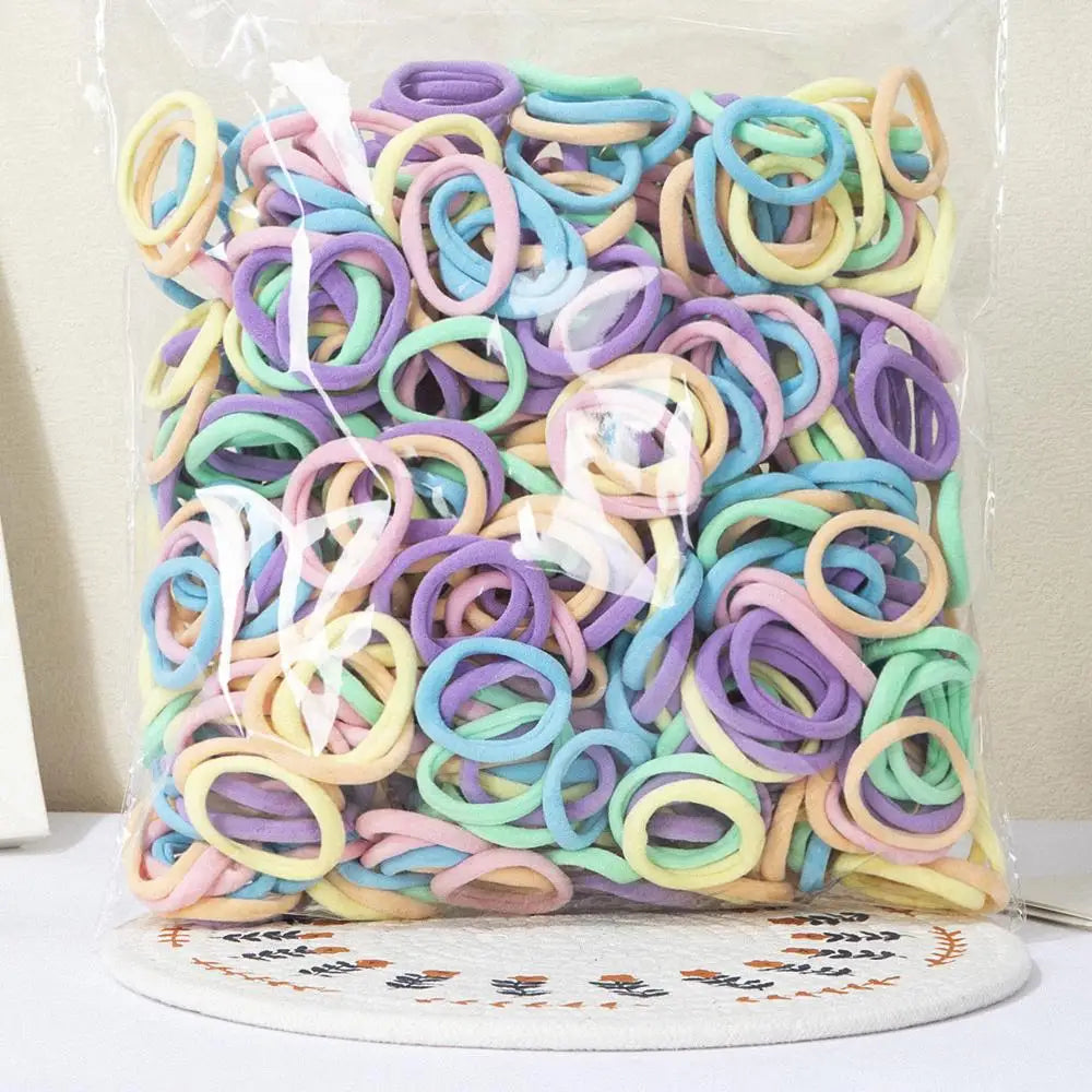 30-200pcs Hair Accessories for Women girl Basic Hair Bands Headband Hair Ropes Ties Ponytail Holder Simple and Fashionable Nylon