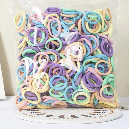 30-200pcs Hair Accessories for Women girl Basic Hair Bands Headband Hair Ropes Ties Ponytail Holder Simple and Fashionable Nylon