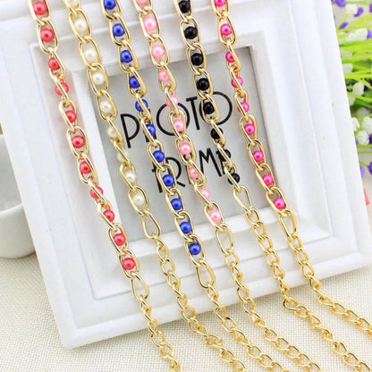 Women's Dress Accessories Waist Chain Metal Chain Solid Pearl Versatile Apparel Accessories Pearl Thin Waist Belts
