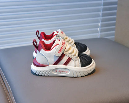 Children's Breathable Sports Shoes  Spring Autumn New Boys Girls Soft Soled Anti -Slip Leather Shoes Baby Kids Running Shoe