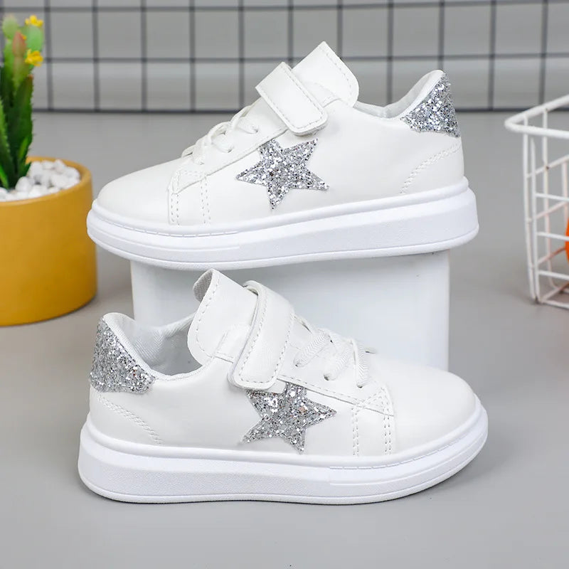 2025 Spring and Autumn New Girls Board Shoes Sports Girls Children Foreign Air Breathable Casual Shoes