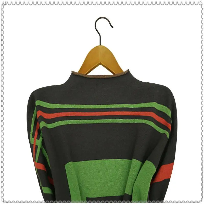 Western Style Sweater Dress Lazy Style Loose Fitting Women's Clothing Fashionable Knitted Mid Skirt for Women