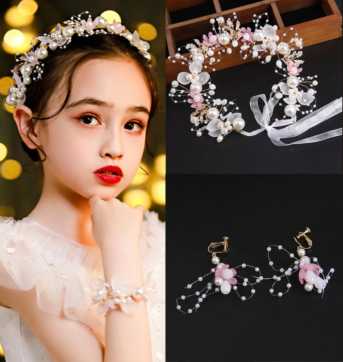 Vintage Pearl Hair Clip for Qipao, Retro Shanghai Style Barrettes, Elegant Hairpin