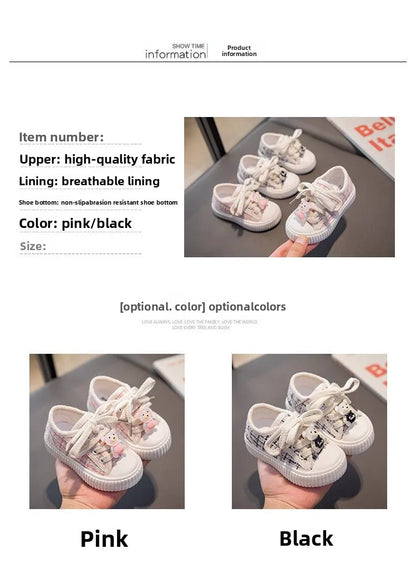 Spring Autumn Fashion Kids Canvas Shoes Casual Sport Boys Girls Sneakers Shoes Soft Rubber Sole Flat Children Canvas Shoes 21-26
