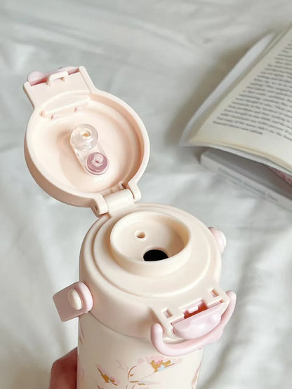 Bouncing Thermos Bottle 316 Food Grade Student Water Cup Portable New Product for Girls Anti Drop Cup As A Souvenir