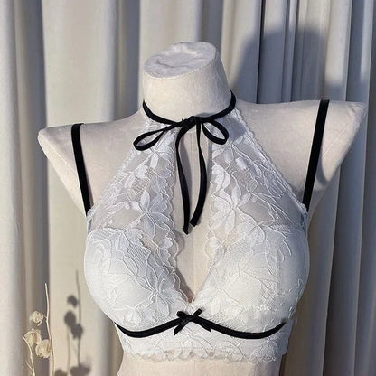 Lace lingerie for women, gathering small breasts, preventing sagging, adjustable, underwire-free, breathable back bra