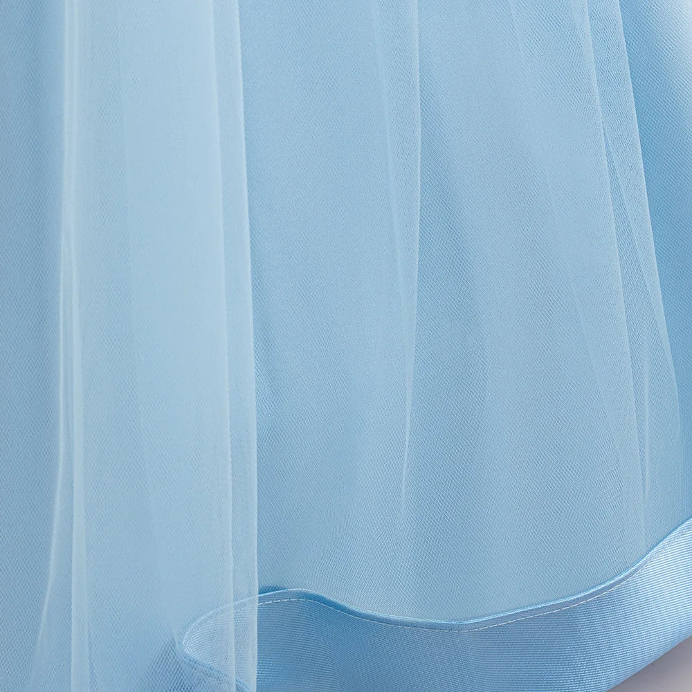 Fashion Bridesmaids Party Girls Dresses Elegant Flower Wedding Princess Dress for Girl Birthday Evening Prom Christmas Costumes