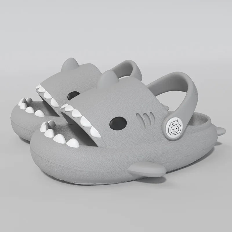 Gacimy Summer Cartoon Sandals For Children Fashion Shark Outdoor Boys And Girls Slippers Waterproof Non-slip Beach Baby Shoes (Available)