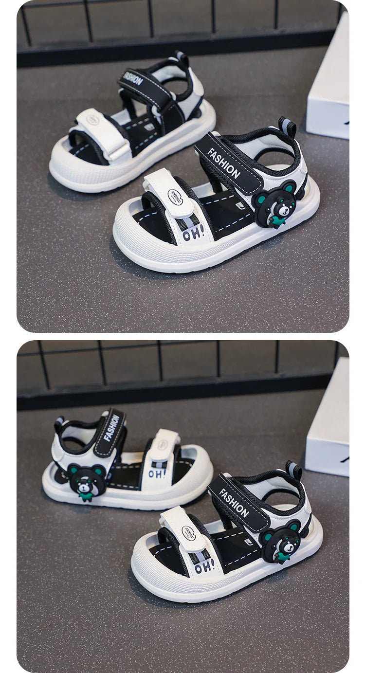 Toddler Sandals For Baby  Boys Girls Sandals Soft-soled Cartoon First Step Footwear For Infant Kids Trend Fashion
