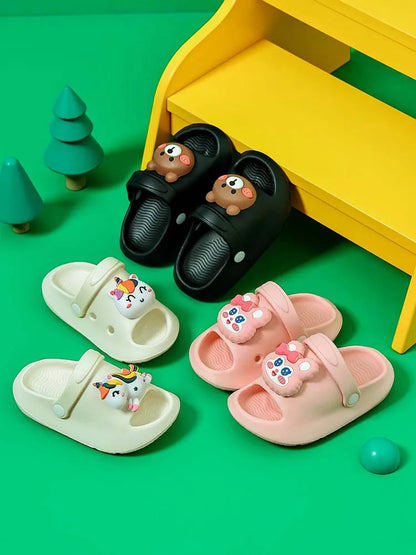 Cute three-dimensional animal summer children's EVA slippers for boys and girls beach shoes,suitable for indoor and outdoor wear